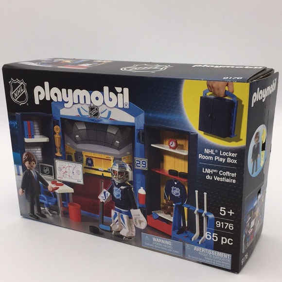 Playmobil NHL Hockey Locker Room Play Box 9176 - Picture 12 of 12